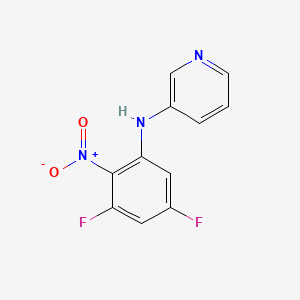 N-(3,5-difluoro-2-nitrophenyl)pyridin-3-amine