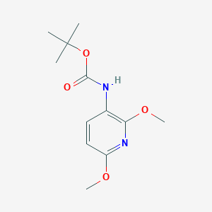 molecular formula C12H18N2O4 B8504137 Tert-butyl 2,6-dimethoxy-3-pyridinylcarbamate 
