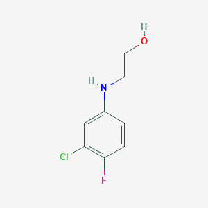 molecular formula C8H9ClFNO B8504143 N-2-hydroxyethyl-3-chloro-4-fluoroaniline 