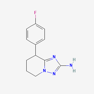 8-(4-Fluoro-phenyl)-5,6,7,8-tetrahydro-[1,2,4]triazolo[1,5-a]pyridin-2-ylamine