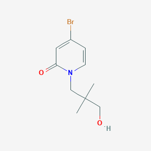 4-bromo-1-(3-hydroxy-2,2-dimethyl-propyl)-1H-pyridin-2-one