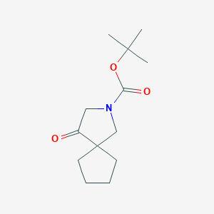 molecular formula C13H21NO3 B8504218 Tert-butyl 4-oxo-2-azaspiro[4.4]nonane-2-carboxylate 