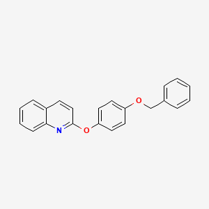 molecular formula C22H17NO2 B8504225 2-(4-Benzyloxyphenoxy)quinoline 
