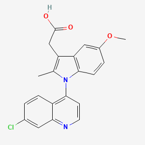 2-(1-(7-chloroquinolin-4-yl)-5-methoxy-2-methyl-1H-indol-3-yl)acetic acid
