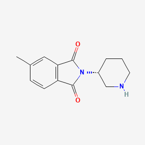molecular formula C14H16N2O2 B8504306 3-(R)-(4-Methylphthalimido)piperidine 