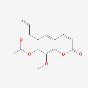 molecular formula C15H14O5 B8504376 7-Acetoxy-6-allyl-8-methoxycoumarin CAS No. 5307-54-0