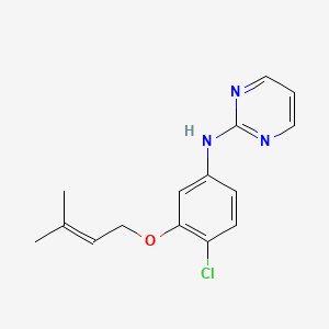 N-[4-chloro-3-(3-methylbut-2-enoxy)phenyl]pyrimidin-2-amine