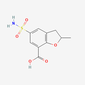 2-Methyl-5-sulfamoyl-2,3-dihydrobenzofuran-7-carboxylic acid