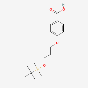 4-(3-{[tert-Butyl(dimethyl)silyl]oxy}propoxy)benzoic acid