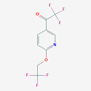 2-(2,2,2-Trifluoroethoxy)-5-trifluoroacetylpyridine