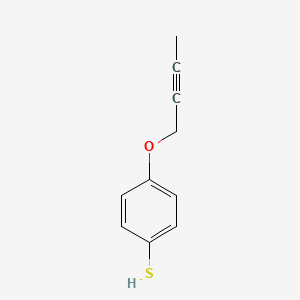 molecular formula C10H10OS B8504991 4-But-2-ynyloxy-benzenethiol 
