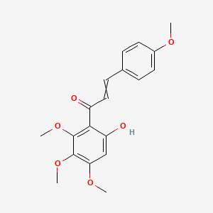 molecular formula C19H20O6 B8505009 6-hydroxy-1-(4-methoxycinnamoyl)-2,3,4-Trimethoxy-benzene 