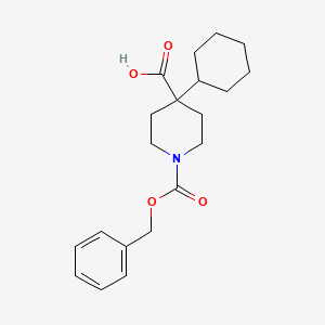 N-(Benzyloxycarbonyl)-4-cyclohexyl-piperidine-4-carboxylic acid