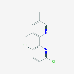 molecular formula C12H10Cl2N2 B8505022 3',6'-Dichloro-3,5-dimethyl-2,2'-bipyridine 