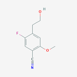 5-Fluoro-4-(2-hydroxyethyl)-2-methoxybenzonitrile