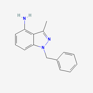molecular formula C15H15N3 B8505090 1-benzyl-3-methyl-1H-indazol-4-amine 