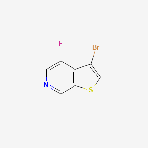 molecular formula C7H3BrFNS B8505151 3-Bromo-4-fluorothieno[2,3-c]pyridine 