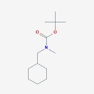 molecular formula C13H25NO2 B8505192 tert-butyl N-(cyclohexylmethyl)-N-methylcarbamate 