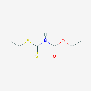 molecular formula C6H11NO2S2 B8505220 ethyl N-carbethoxy-dithiocarbamate 