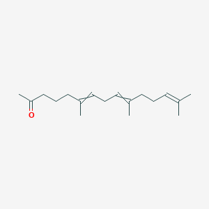 molecular formula C18H30O B8505271 6,10,14-Trimethylpentadeca-6,9,13-trien-2-one CAS No. 64667-25-0
