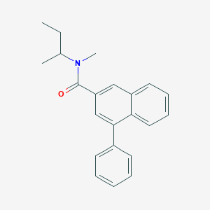 molecular formula C22H23NO B8505311 N-(Butan-2-yl)-N-methyl-4-phenylnaphthalene-2-carboxamide CAS No. 89242-04-6