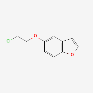 molecular formula C10H9ClO2 B8505464 5-(2-Chloroethoxy)-1-benzofuran 