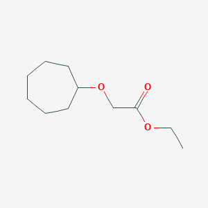 molecular formula C11H20O3 B8505558 Cycloheptyloxyacetic Acid Ethyl Ester 