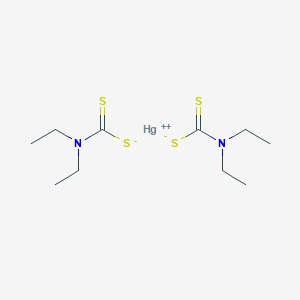 molecular formula C10H20HgN2S4 B085056 Mercuric diethylcarbamodithioic acid CAS No. 14239-51-1