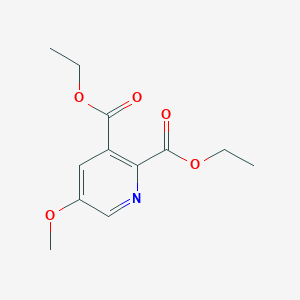 molecular formula C12H15NO5 B8505676 Diethyl 5-methoxypyridine-2,3-dicarboxylate 