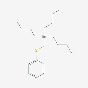 molecular formula C19H34SSn B8505719 Tributyl[(phenylsulfanyl)methyl]stannane CAS No. 34694-32-1