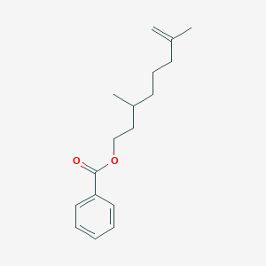 molecular formula C17H24O2 B085059 (-)-3,7-Dimethyloct-7-enyl benzoate CAS No. 10486-12-1