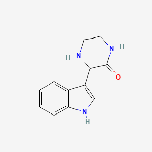 molecular formula C12H13N3O B8505999 3-(3-Indolyl)-piperazin-2-one CAS No. 85606-98-0