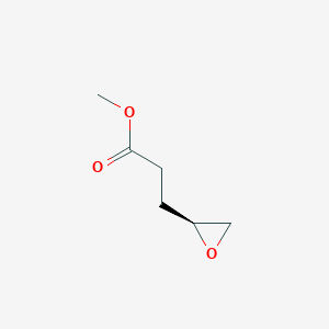 molecular formula C6H10O3 B8506259 methyl 3-[(2S)-oxiran-2-yl]propanoate CAS No. 85428-31-5