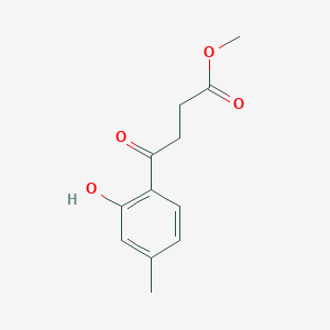 molecular formula C12H14O4 B8506313 Methyl 3-(2-hydroxy-4-methylbenzoyl)propionate 