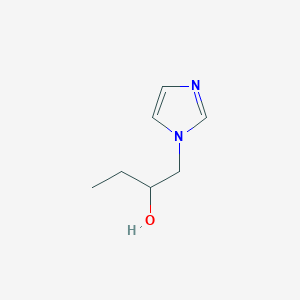molecular formula C7H12N2O B8506371 1-(1H-imidazol-1-yl)-2-butanol 