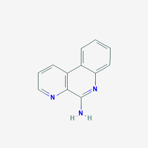 molecular formula C12H9N3 B8506451 Benzo[f][1,7]naphthyridin-5-amine CAS No. 69164-29-0