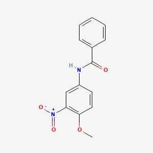 molecular formula C14H12N2O4 B8506518 N-(4-methoxy-3-nitrophenyl)-benzamide 