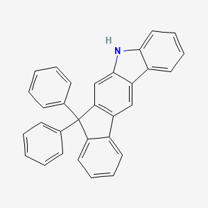 molecular formula C31H21N B8506624 Indeno[2,1-b]carbazole, 5,7-dihydro-7,7-diphenyl- 
