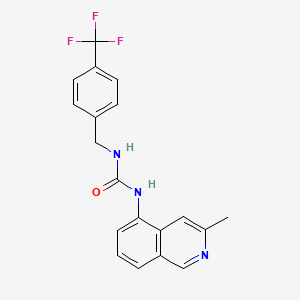 N-(3-Methylisoquinolin-5-yl)-N'-[4-(trifluoromethyl)benzyl]urea