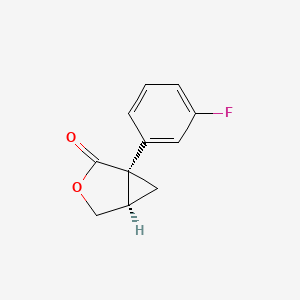(1S,5R)-1-(3-Fluorophenyl)-3-oxabicyclo(3.1.0)hexan-2-one