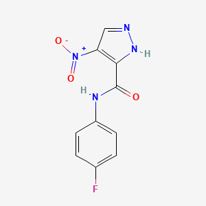 1h-Pyrazole-3-carboxamide,n-(4-fluorophenyl)-4-nitro-