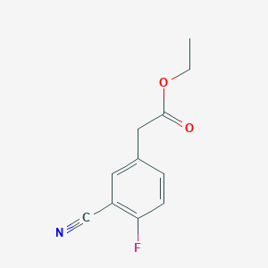 (3-Cyano-4-fluoro-phenyl)-acetic acid ethyl ester