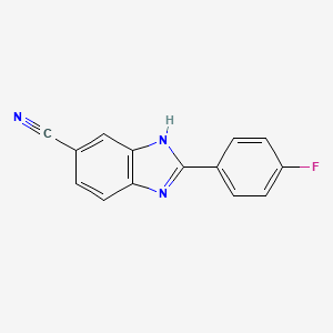 2-(4-Fluoro-phenyl)-1H-benzoimidazole-5-carbonitrile