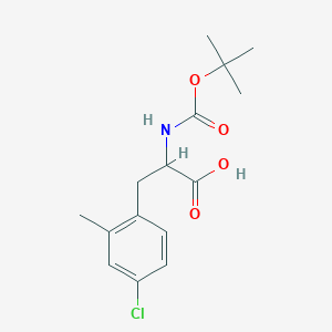 molecular formula C15H20ClNO4 B8506676 Boc-4-chloro-2-methyl-DL-phenylalanine CAS No. 853680-24-7