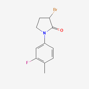 3-Bromo-1-(3-fluoro-4-methylphenyl)pyrrolidin-2-one