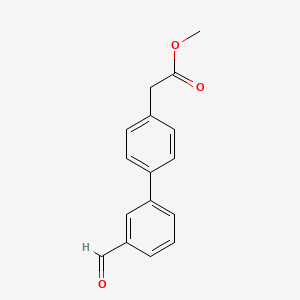 (3'-Formyl-biphenyl-4-yl)-acetic acid methyl ester