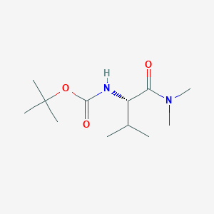 molecular formula C12H24N2O3 B8506888 tert-Butyl(1S)-1-[(dimethylamino)carbonyl]-2-methylpropylcarbamate 