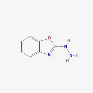 molecular formula C7H7N3O B085069 2-Hydrazino-1,3-benzoxazole CAS No. 15062-88-1
