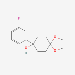 8-(3-Fluorophenyl)-1,4-dioxaspiro[4,5]decan-8-ol