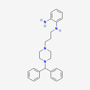B8506906 N~1~-{3-[4-(Diphenylmethyl)piperazin-1-yl]propyl}benzene-1,2-diamine CAS No. 92177-41-8
